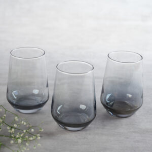 Black Water Glass (Set of 6)