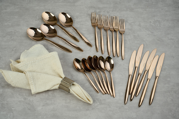 Rose Gold Cutlery by BlackCarrot