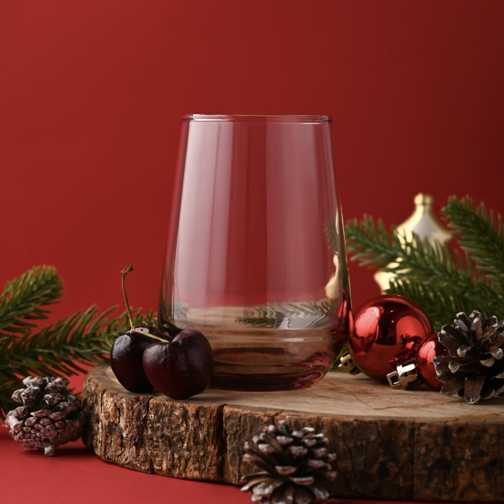 Red Water Glass